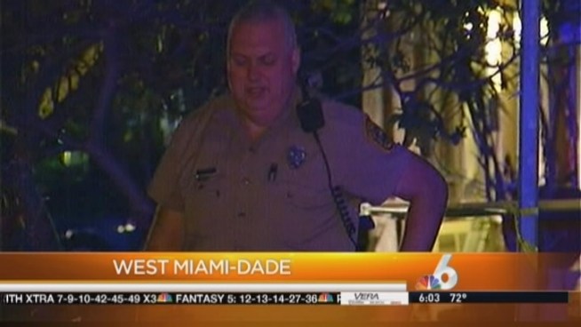 Two men fired shots at each other in a confrontation Wednesday evening in west Miami-Dade, with a teenager ending up getting shot in the arm, police said. One man was with his family in his car near the intersection of Northwest 76th Avenue and 1st Street when another man came out of his house and the confrontation occurred, police said.