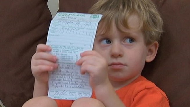 Caroline Robboy tells NBC10's Doug Shimell she received a $50 public urination ticket after her 2-year-old son peed on the street. 