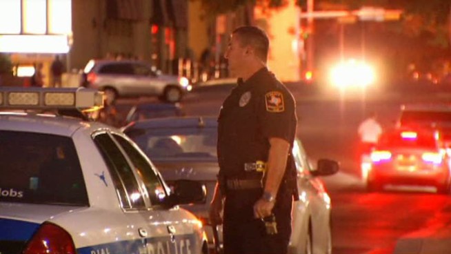 Security patrols were visible on the University of Texas at Austin campus after the campus was evacuated earlier in the day because of a bomb threat, but it was otherwise a normal Friday night.