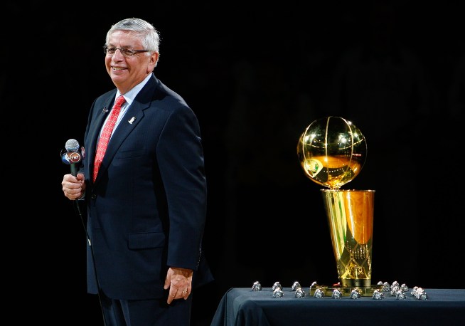 The new-look Heat get a surprise visit from the NBA Championship trophy Monday.