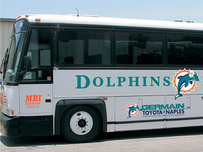 Ex-Dolphins Forced to Ride the Fan Bus