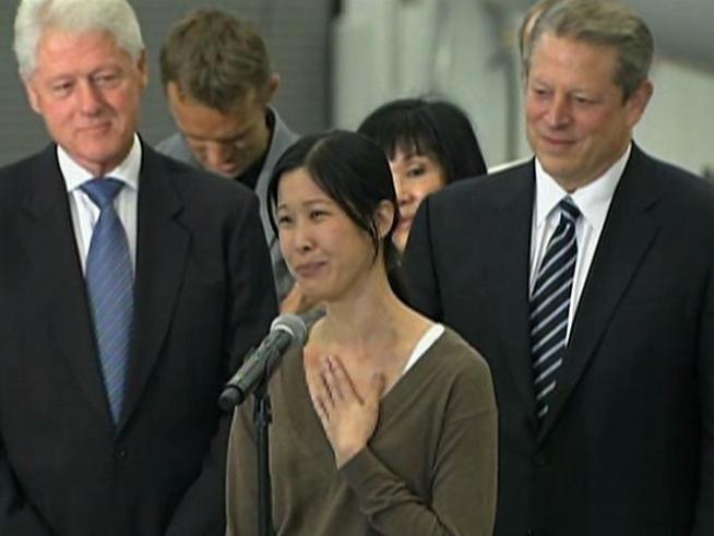 Laura Ling talks about the moment she and Euna Lee saw Bill Clinton waiting for them in North Korea.