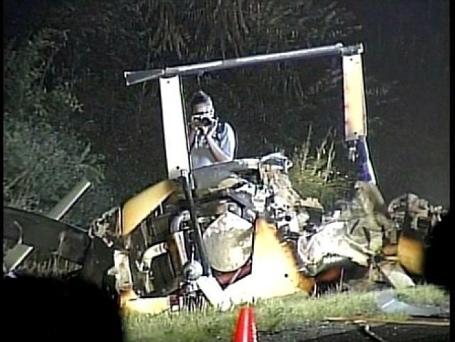 View raw video from the scene of the fatal chopper crash.