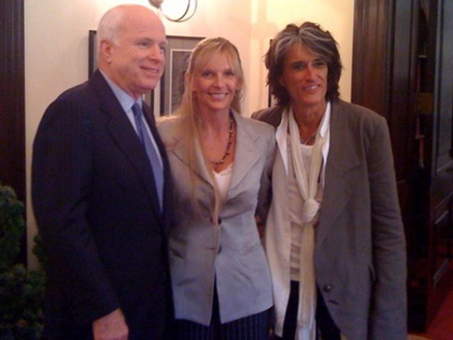 McCain Shows His Rock-Star Side