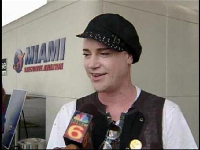 Designer Richie Rich arrived in Miami for Funkshion Fashion Week, during which he'll showcase his new line with Pamela Anderson at The Setai.