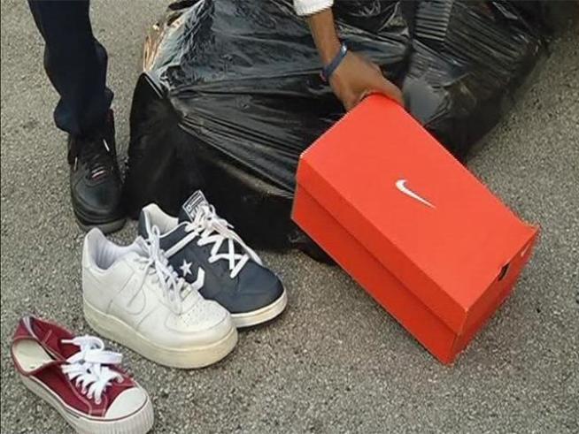 Give-a-Shoe campaign collects footwear for needy kids.