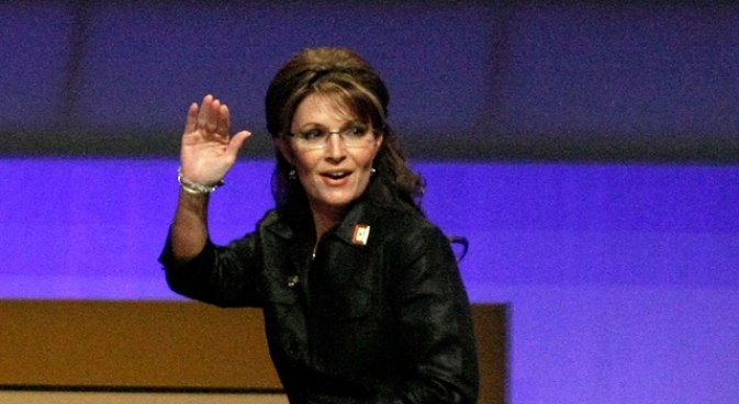 Palin Emerges for Bill Signing in the Arctic Circle