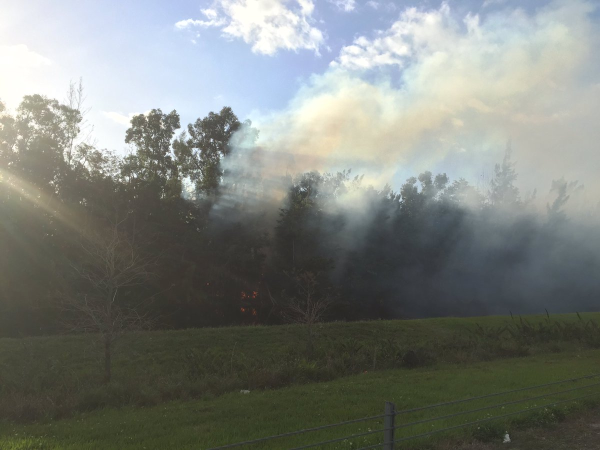 Brush Fires Burn Near Florida Turnpike