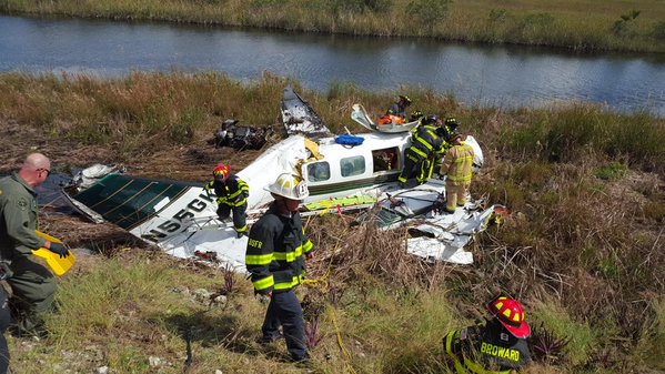 3 Hospitalized After Small Plane Crashes in West Broward