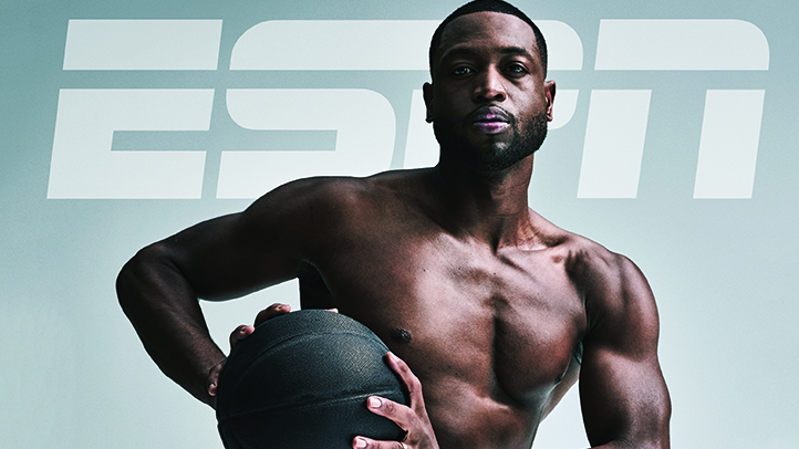 Heat Star Wade in the Buff on Cover of ESPN's Body Issue
