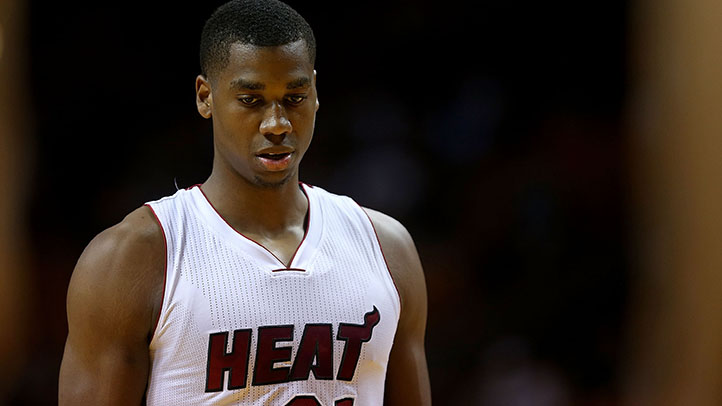 Whiteside Misses Heat Practice With Sprained Ankle