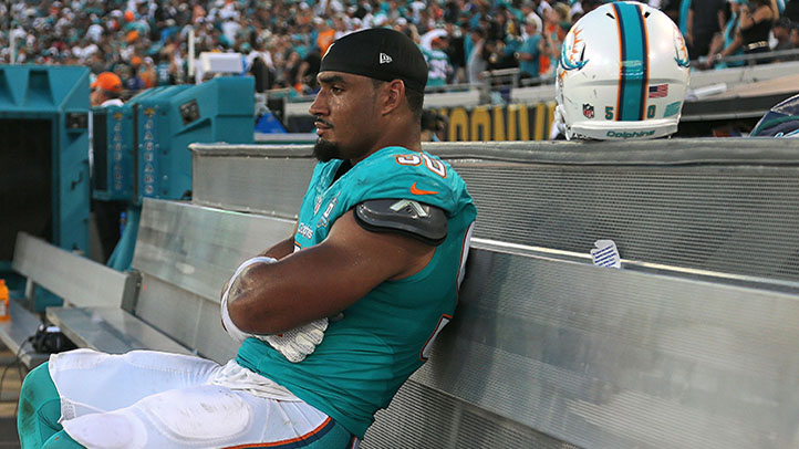 Dolphins Place Transition Tag on Vernon