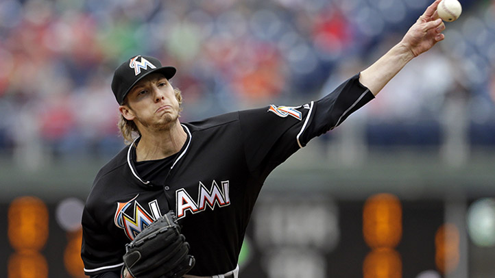Marlins' Conley Improves Rotation Chances in Washed Away Game