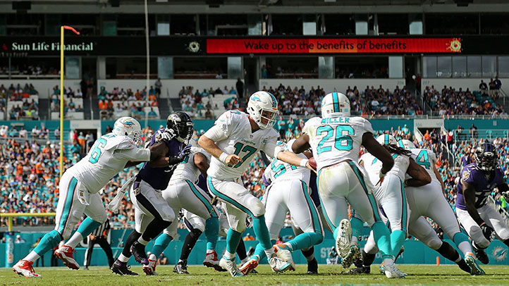 Dolphins Top Ravens to Halt Skid