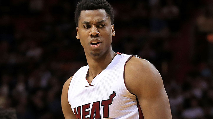 Heat Center Whiteside Misses Practice With Thigh Injury