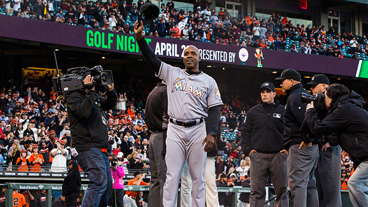 Marlins Coach Barry Bonds Welcomed Home