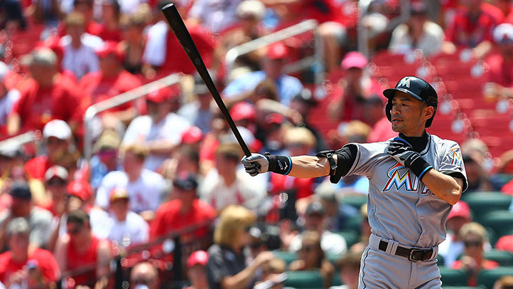 Ichiro Inches Closer to 3,000 as Marlins Beat Cardinals