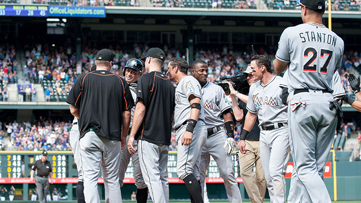 Marlins Win Historic Game in Colorado