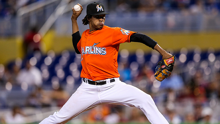 Marlins' Urena Dominates Dodgers