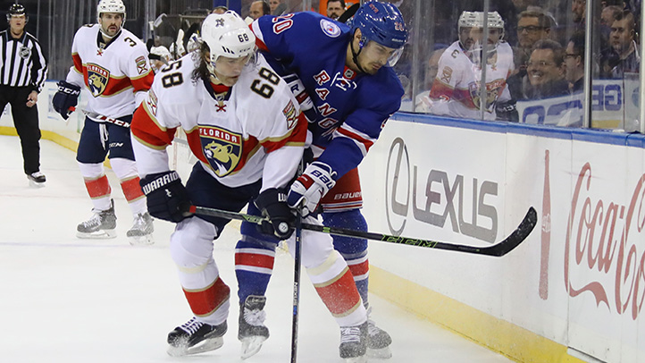 Panthers Beat Rangers in Shootout