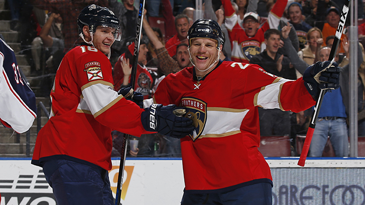 Barkov and Huberdeau Lead Panthers to Win in Return