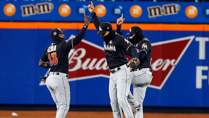 Marlins Move Into Tie for First With Third Straight Win