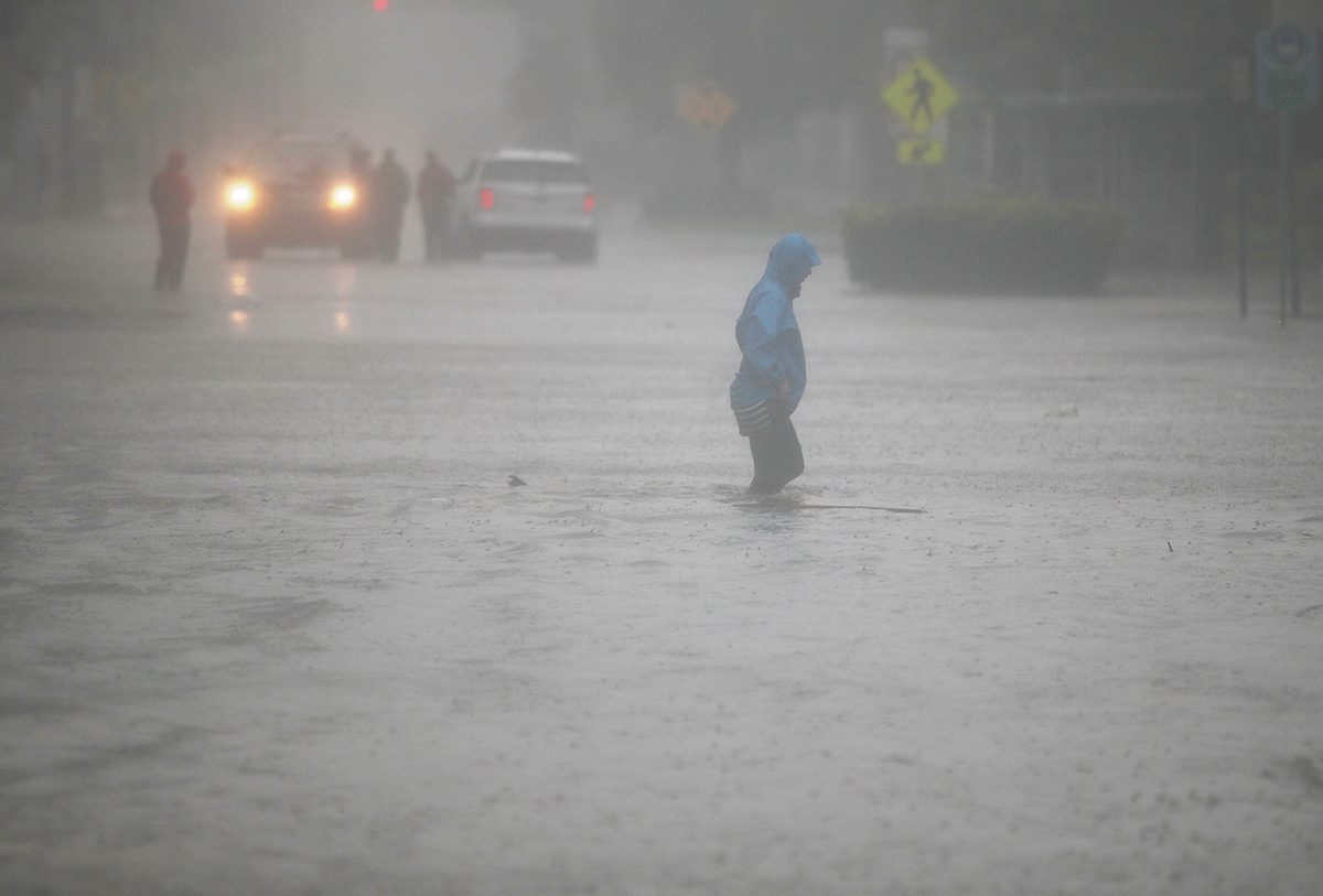 Brickell Begins Cleanup After Flooding, Damage From Irma
