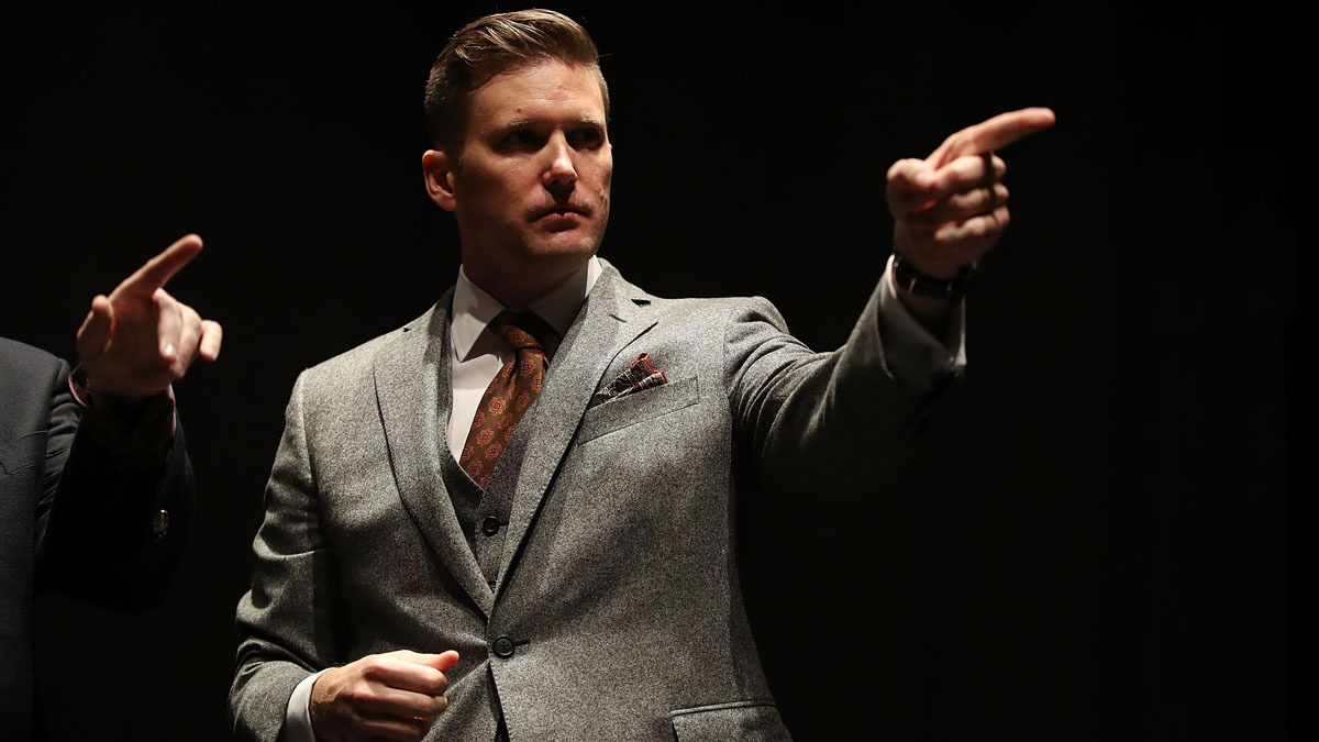 Protesters Decry 'Nazi Hate' at While Nationalist's Speech