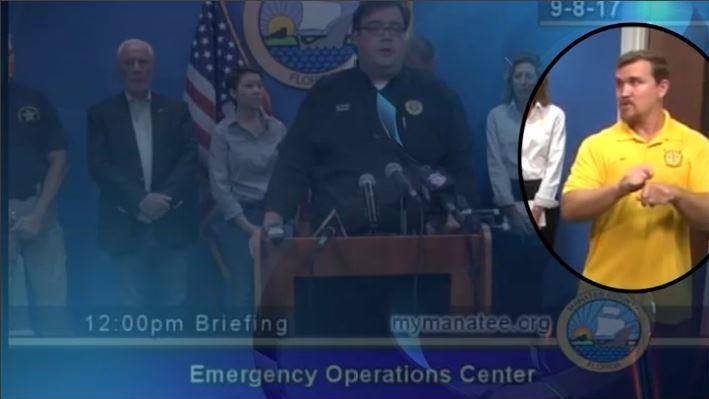 Interpreter Warned of 'Bears' & 'Monsters' at Irma Briefing