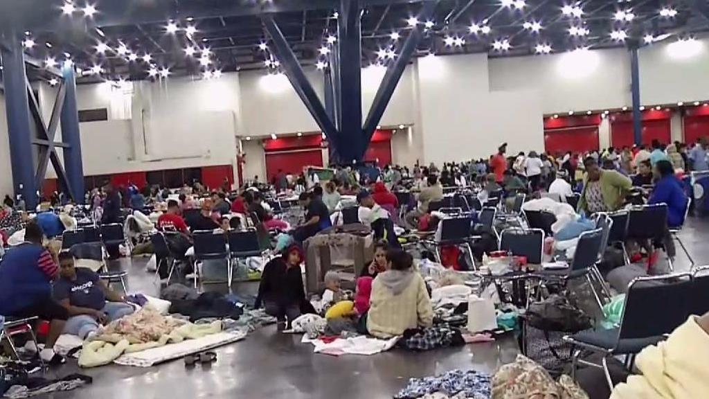 NBC 6 in Houston as Shelters Fill Up Following Harvey