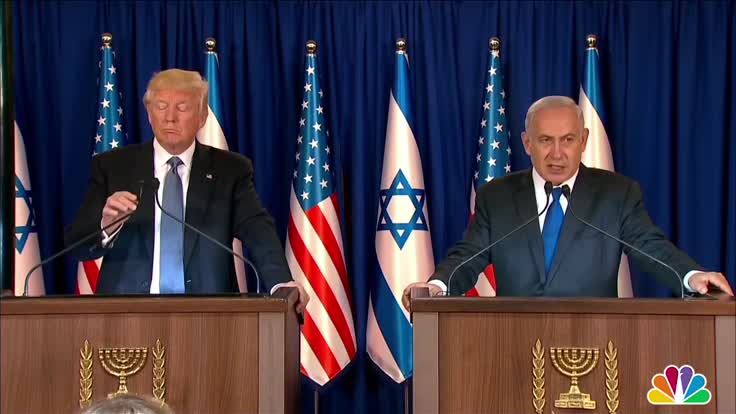 Netanyahu, Trump Speak in Israel About Regional Stability
