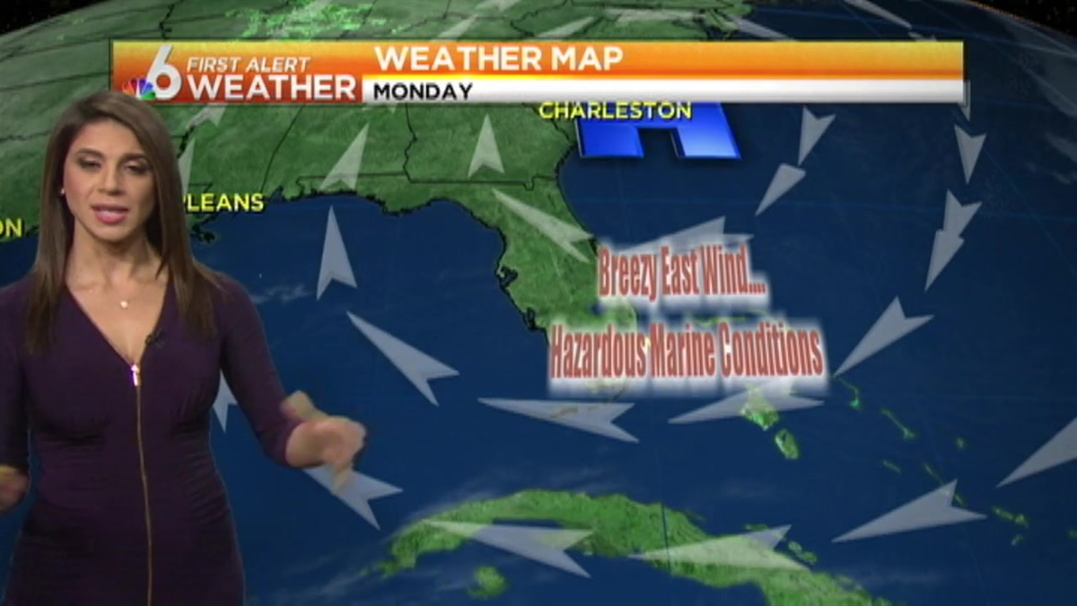 Weather: Breezy, Sunny Monday