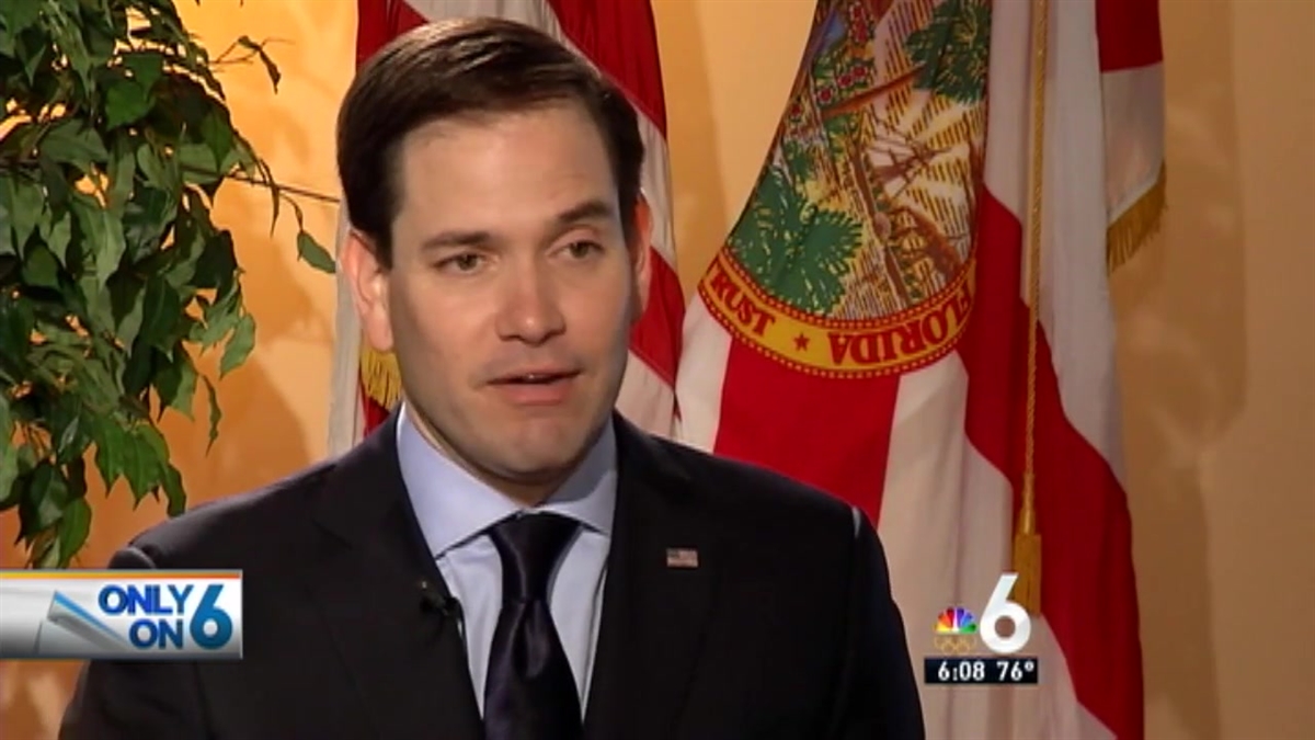 NBC 6's Jackie Nespral Interviews Marco Rubio