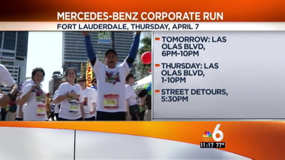Mercedes-Benz Corporate Run Closures