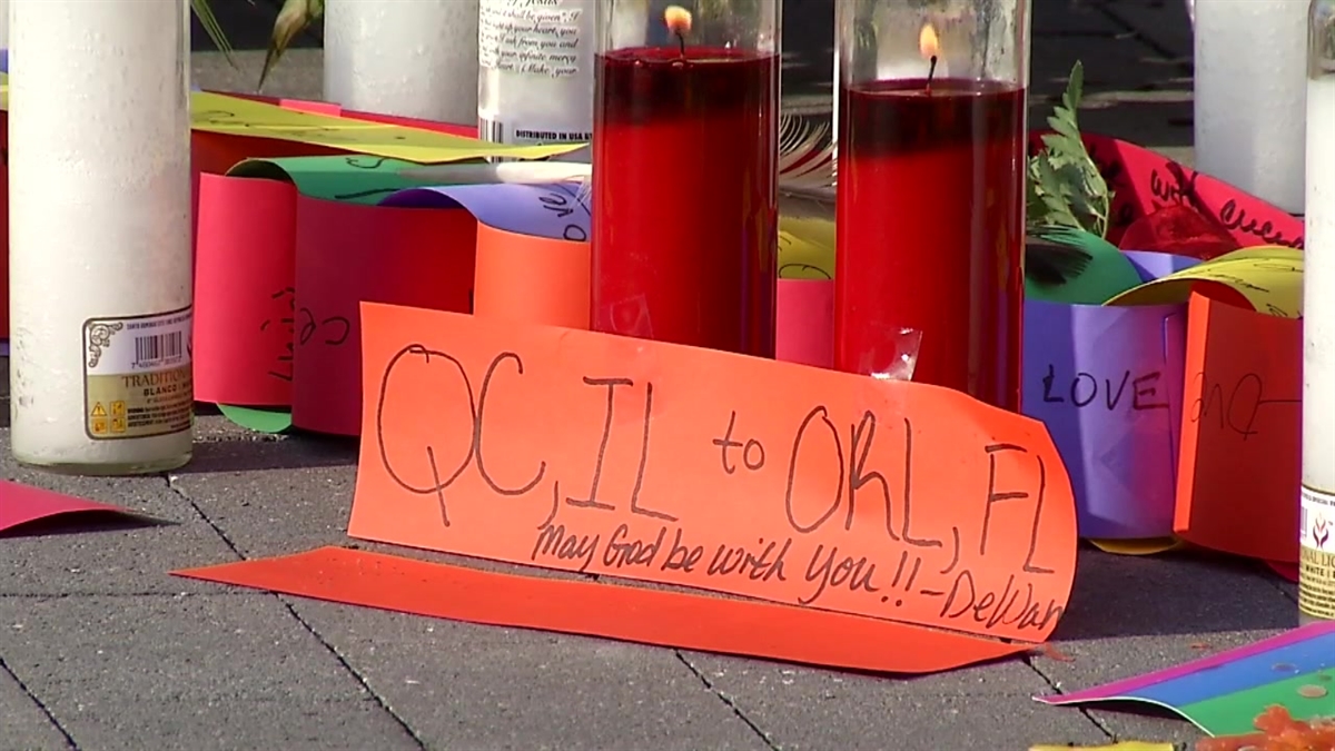 Memorial Grows Outside Orlando Hospital For Victims