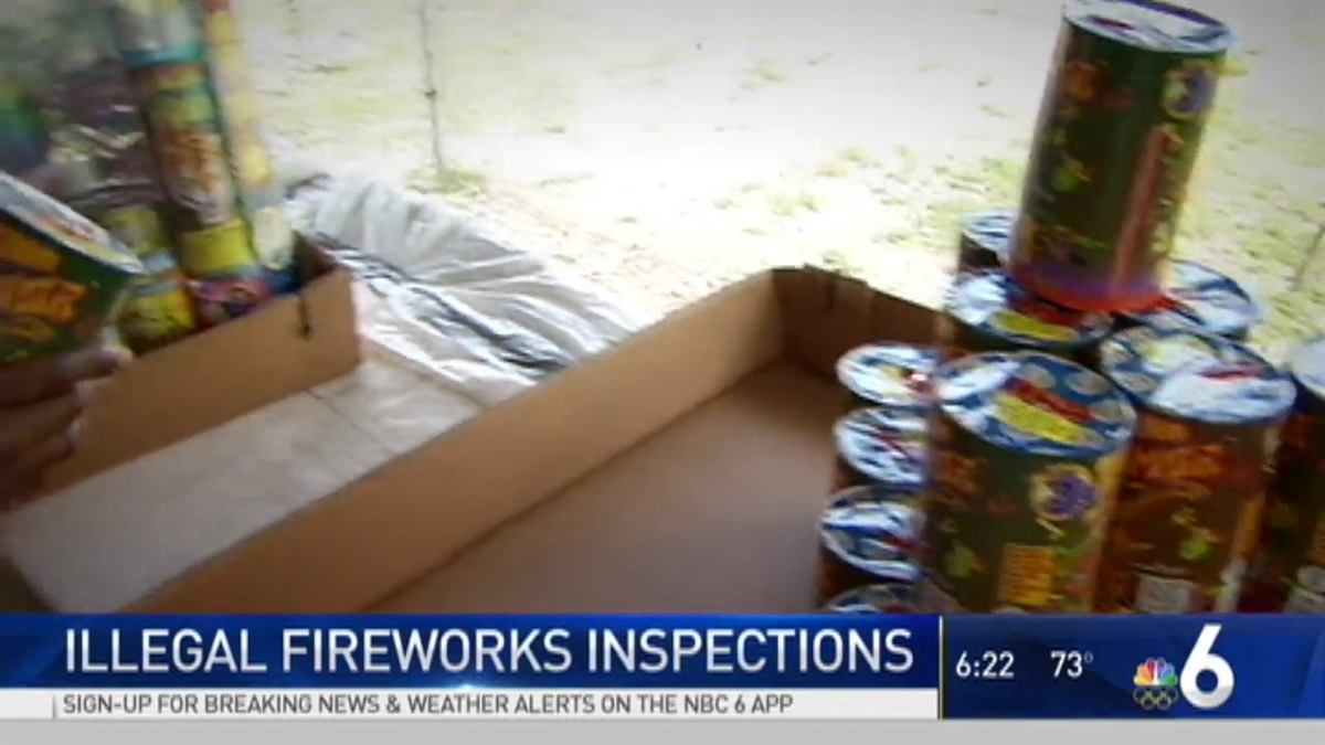 Illegal Fireworks Inspections Underway in South Florida