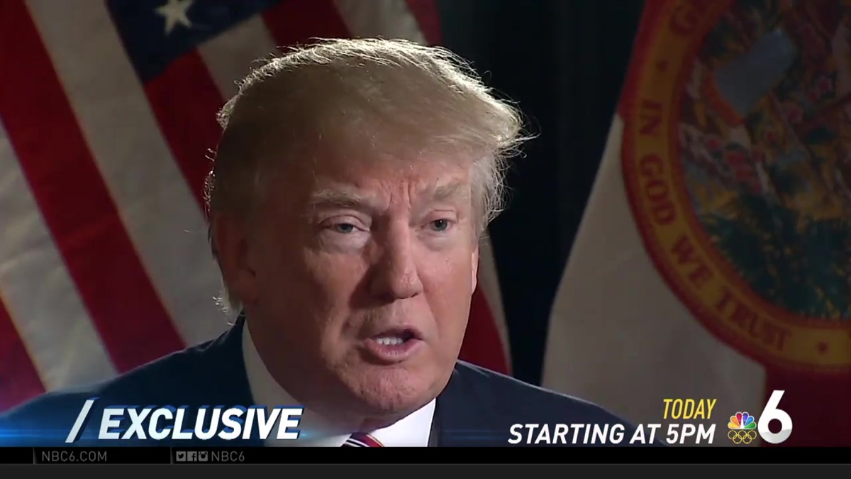 NBC 6 Exclusive Interview with Donald Trump