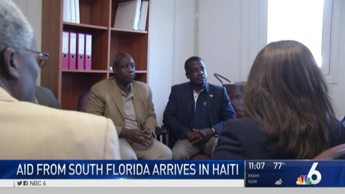 NBC 6 Live in Haiti as North Miami Mayor Travels To Storm-Battered Island