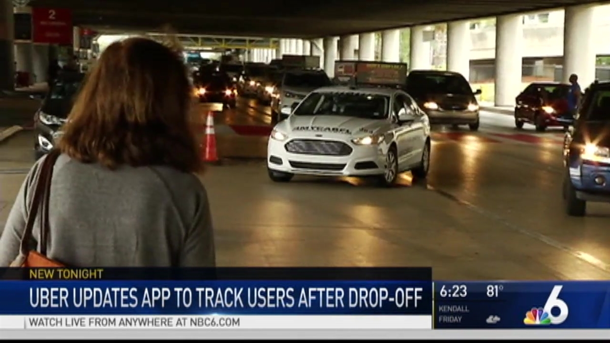 Uber App Tracking Users After Drop-Off