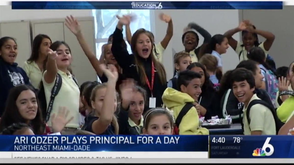NBC 6's Ari Odzer Plays Principal for a Day