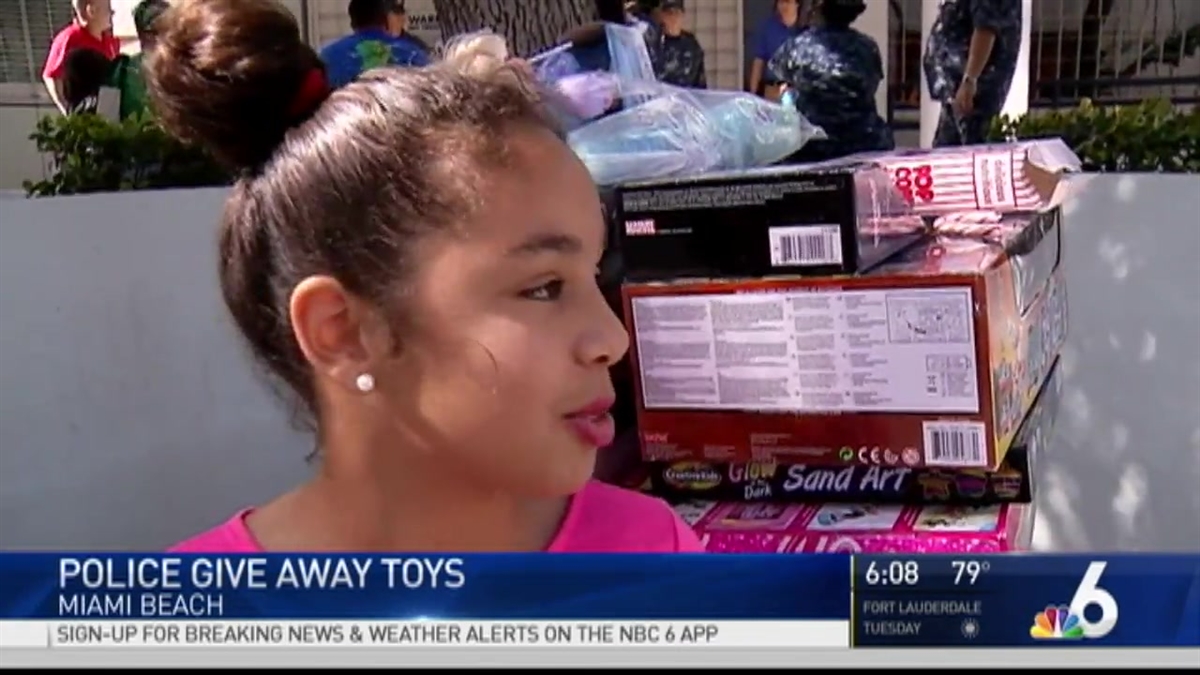 Miami Beach Police Department Toy Giveaway