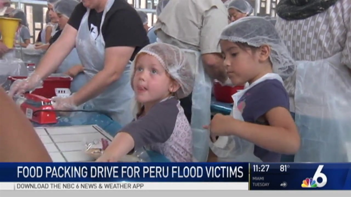 Donations Packed to Help Peru Flood Victims