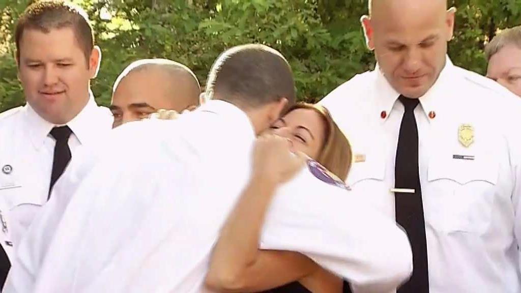 Woman Thanks Rescuers After Near Death Scare