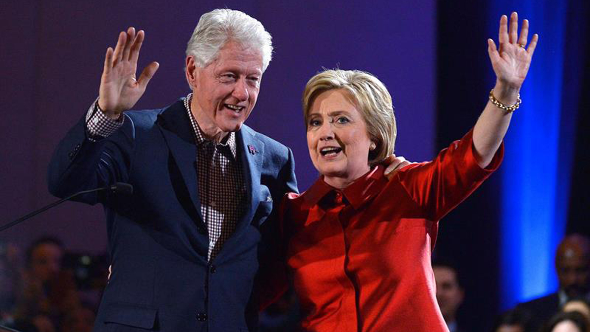 Bill and Hillary Clinton Campaign in South Florida Tuesday