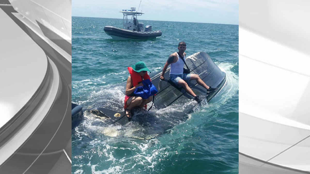Coast Guard Rescued 6 From Capsized Boat
