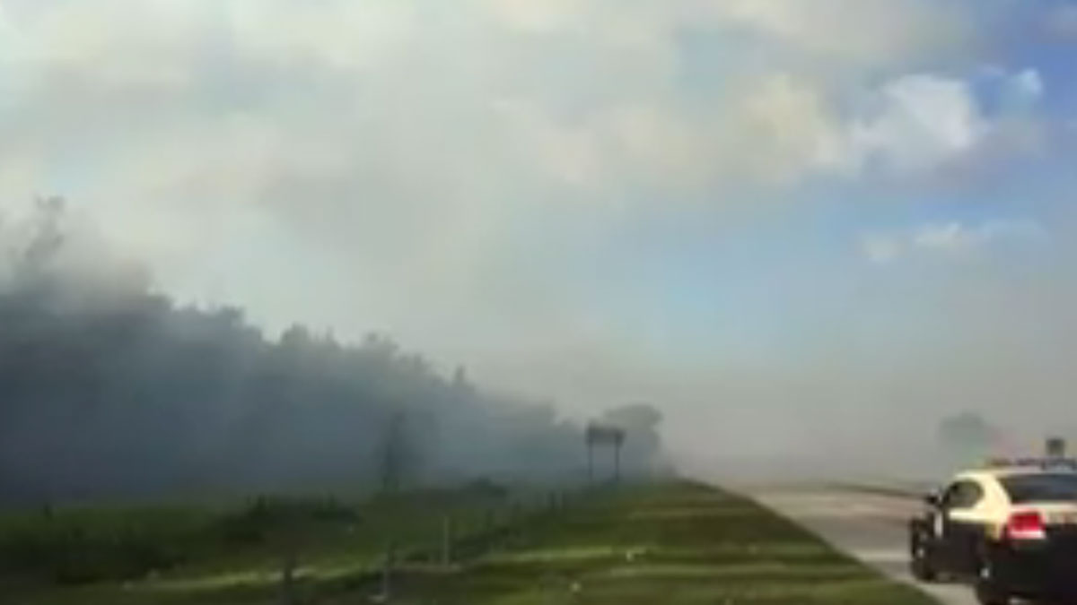 Brush Fire Shuts Stretch of Florida Turnpike