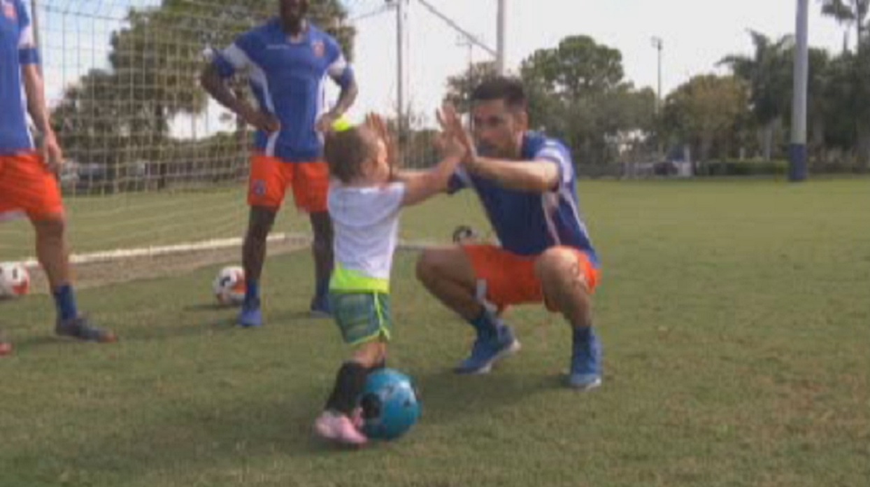 Toddler Cancer Survivor Lives Out Soccer Dream