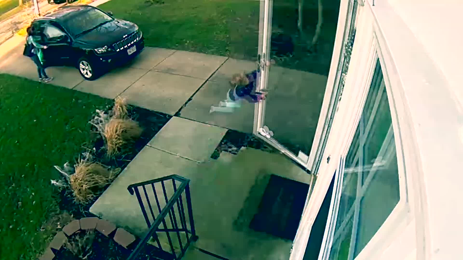Watch: Little Girl Blown Away by Strong Wind
