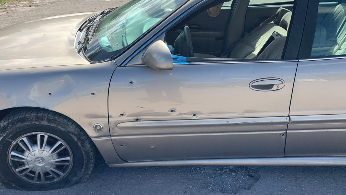 Car Riddled With Bullets After Crash Leads to Shooting in Opalocka