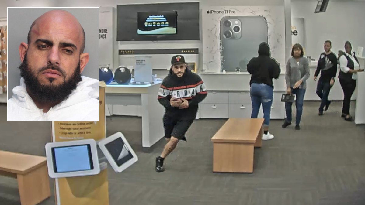 Man Caught on Camera Stealing iPhone From Miami Shores Shop Arrested ...